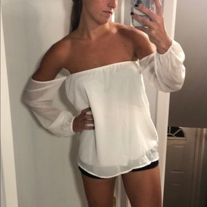 NWT White off the Shoulder Top from Daily Chic
